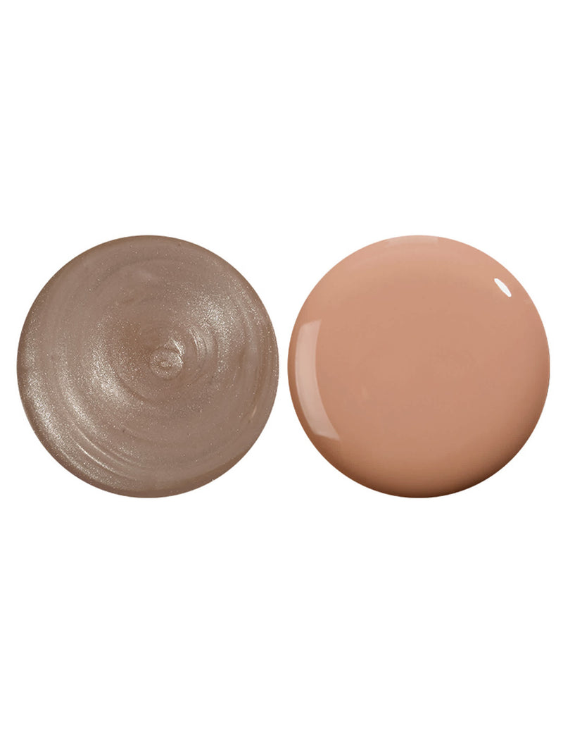 Nails.INC Mocha Mousse nail polish duo 2x14ml, imported from the UK