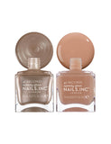 Nails.INC Mocha Mousse nail polish duo 2x14ml, imported from the UK