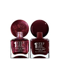 Nails Inc nail polish duo cherry noir shades, UK version