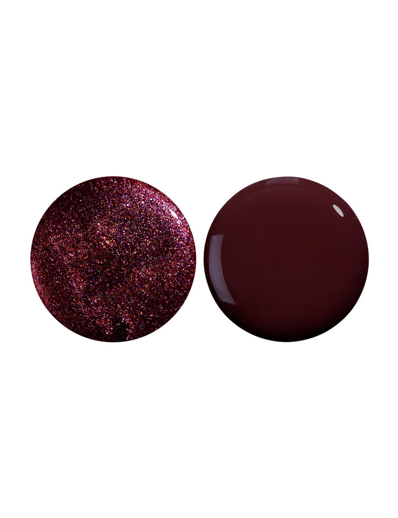 Nails Inc nail polish duo cherry noir shades, UK version