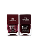 Nails Inc nail polish duo cherry noir shades, UK version