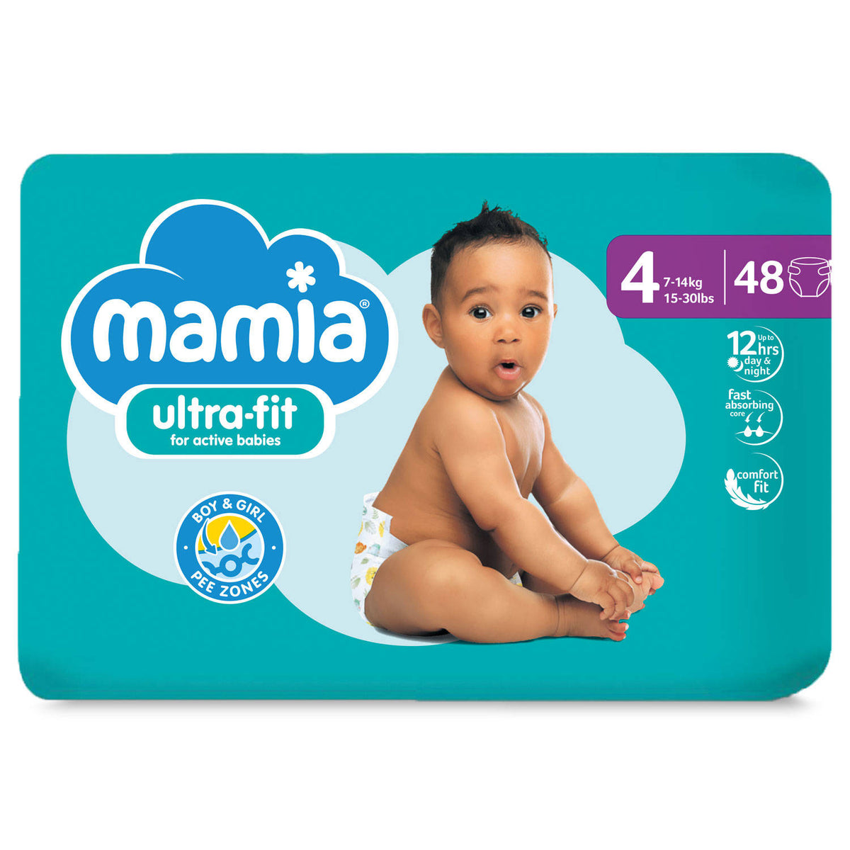 Nappies size 4 48 pack, imported from the UK
