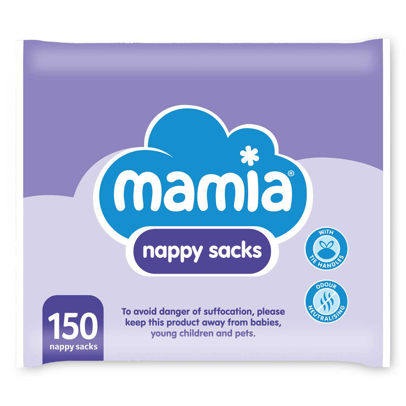 Nappy sacks for nappy disposal, imported from the UK