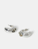 M&S natural stone inlay hoop earrings for women (British brand)