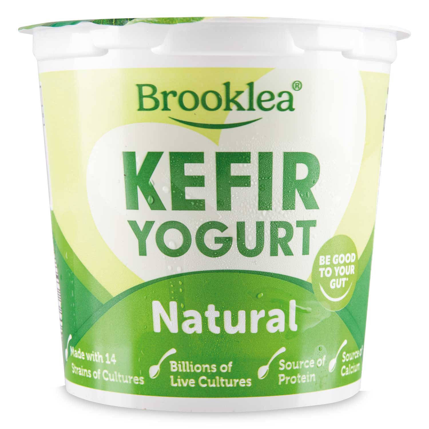 Natural kefir pot for gut health, free from mustard (British brand)