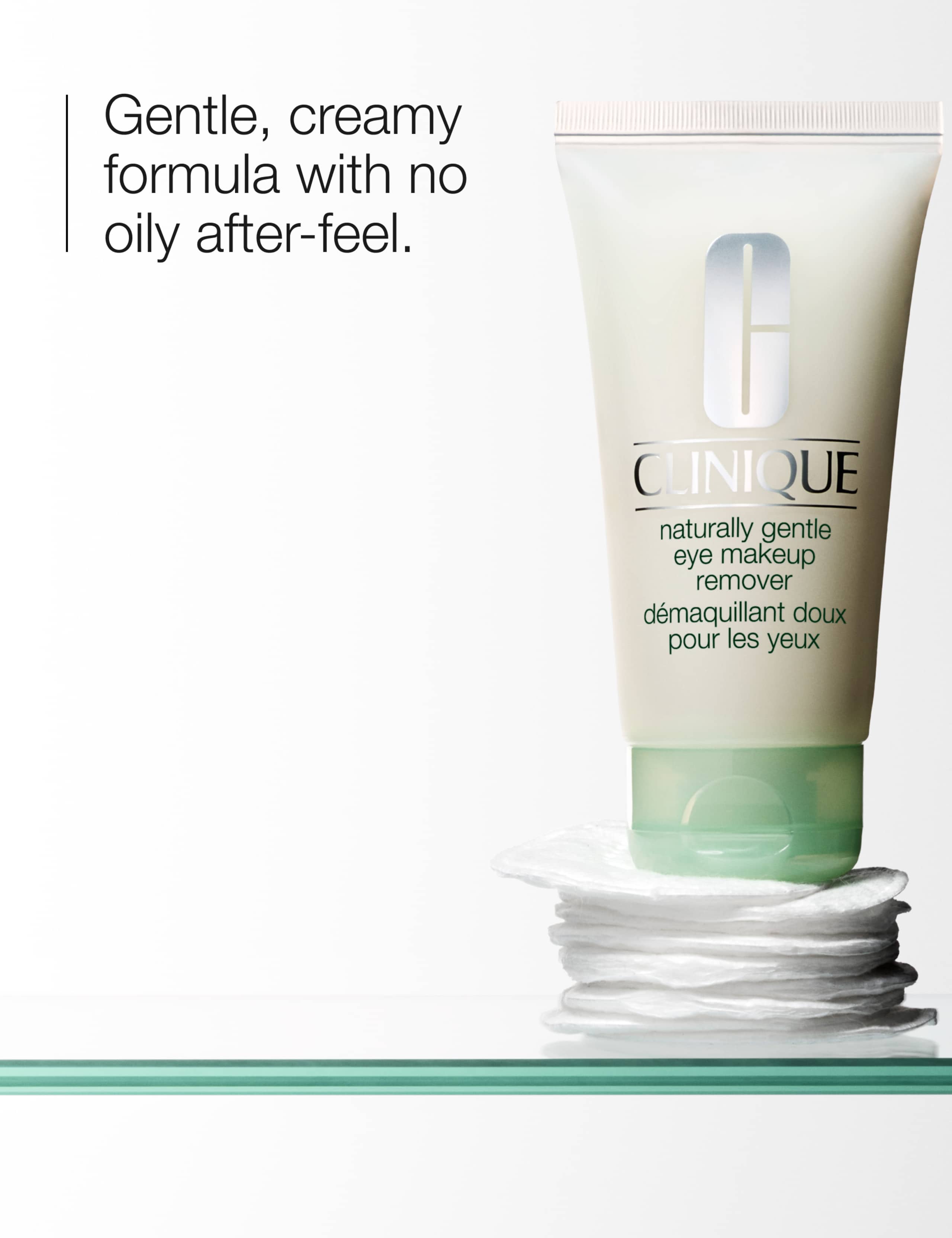 Clinique Naturally Gentle eye makeup remover 75ml, imported from the UK