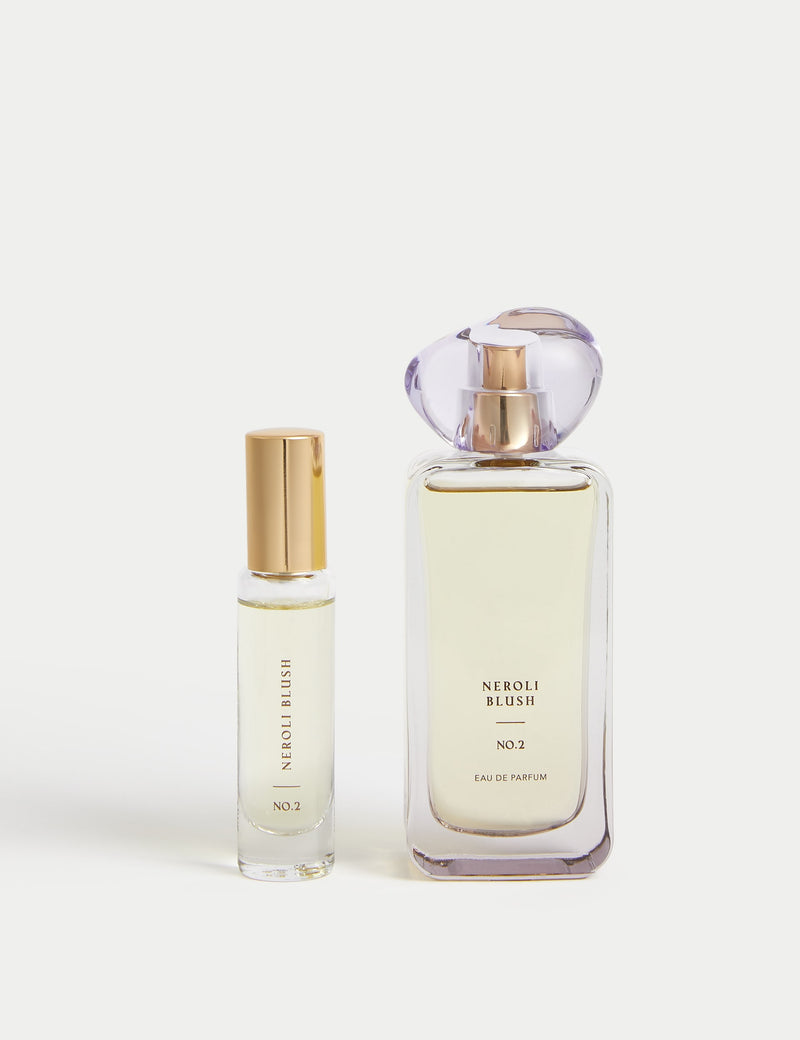 No.2 Neroli Blush Eau de Parfum Set 48ml and 9ml, imported from the UK