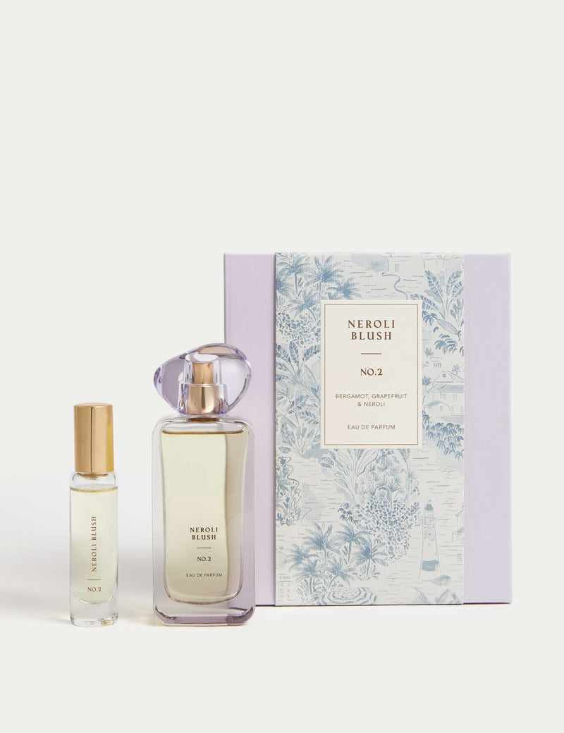 No.2 Neroli Blush Eau de Parfum Set 48ml and 9ml, imported from the UK