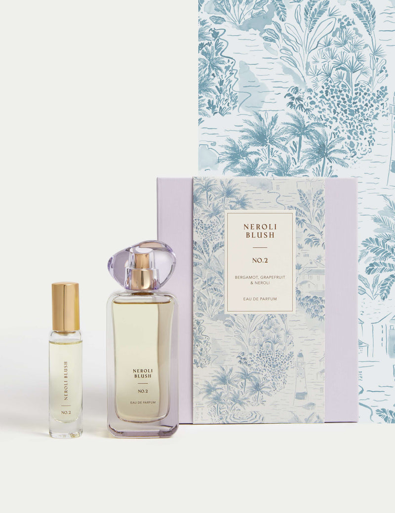 No.2 Neroli Blush Eau de Parfum Set 48ml and 9ml, imported from the UK