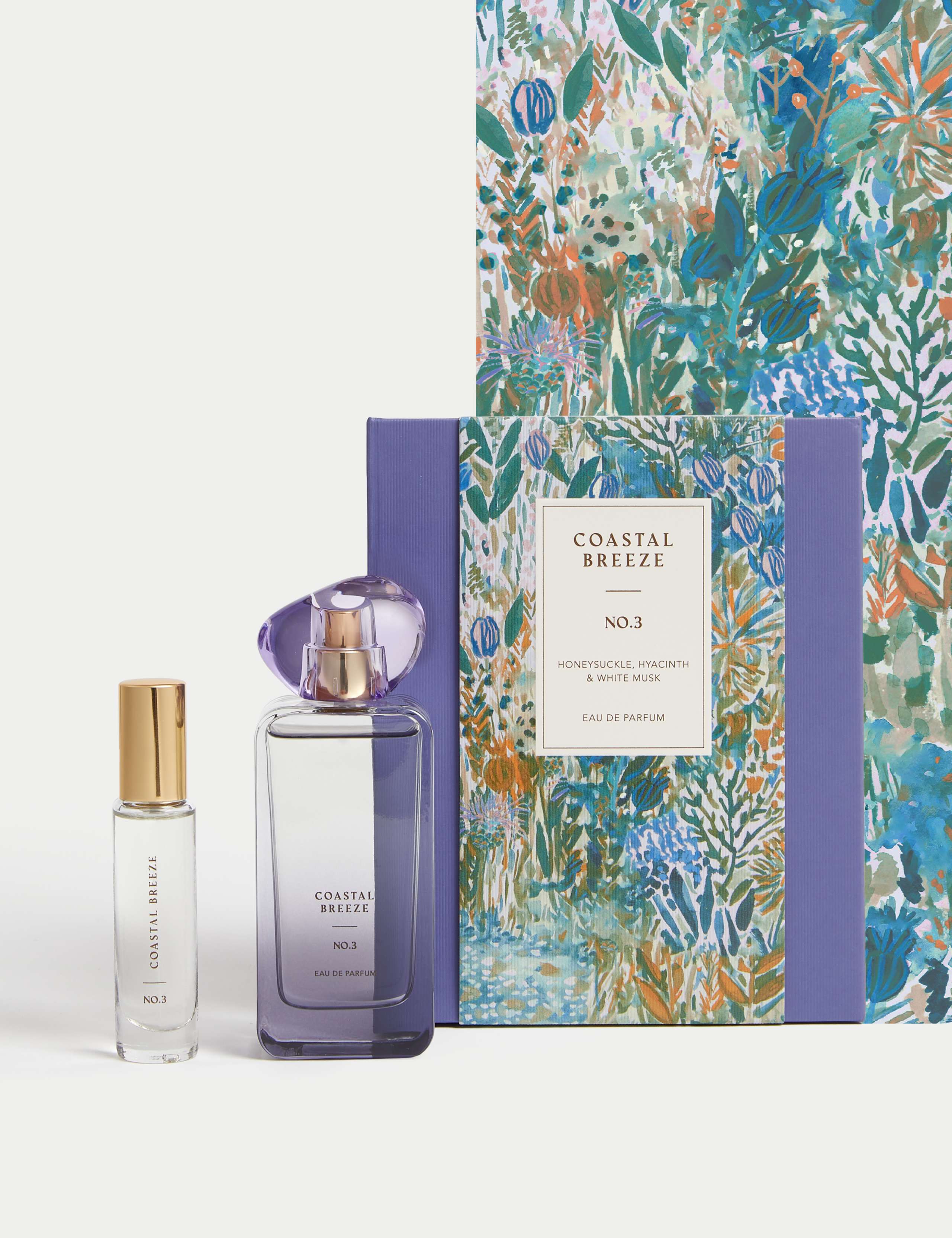 Coastal Breeze eau de parfum set with 48ml and 9ml bottles, imported from the UK