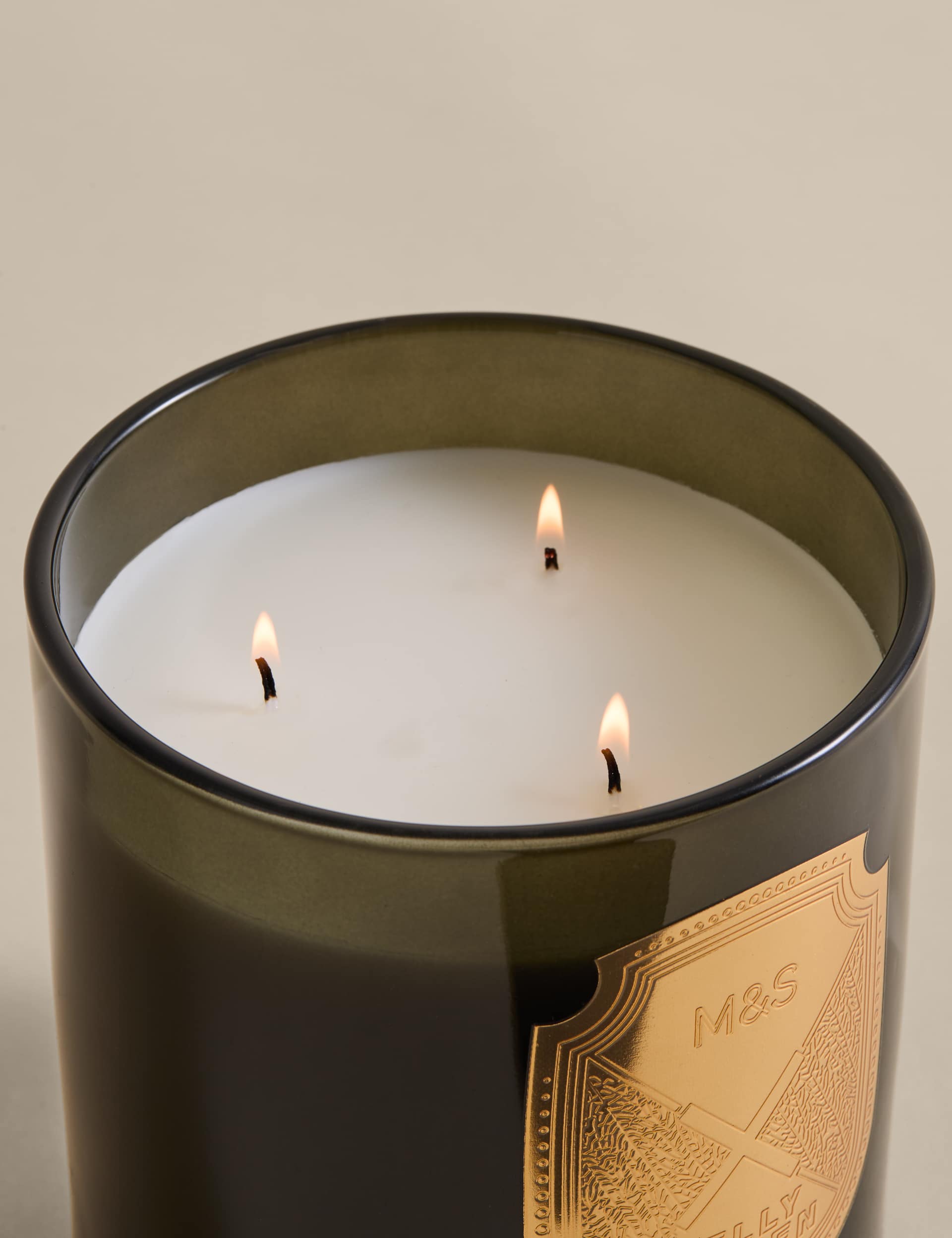 M&S No. 3 three-wick candle with citrus scent, imported from the UK