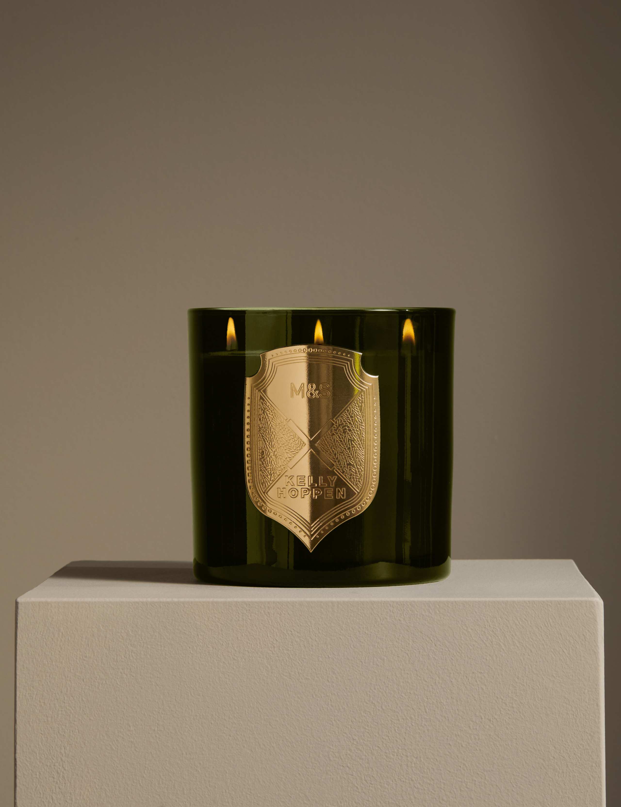 M&S No. 3 three-wick candle with citrus scent, imported from the UK