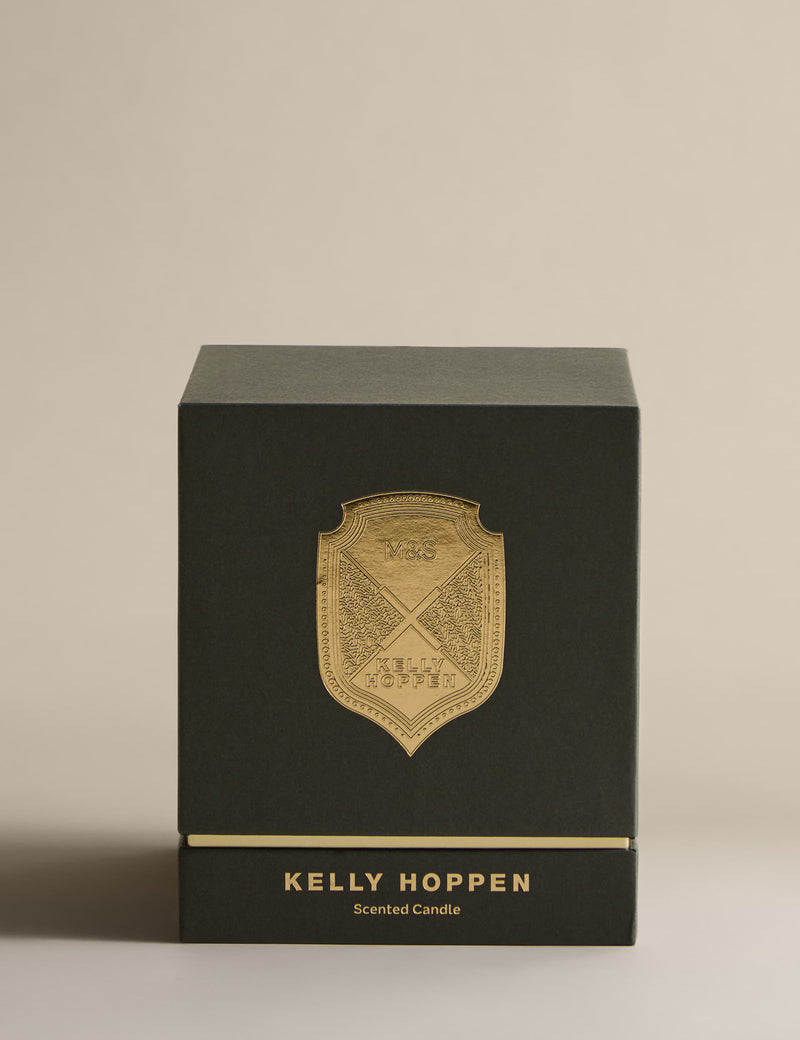 M&S No. 3 scented candle in glass with gold badge - British product