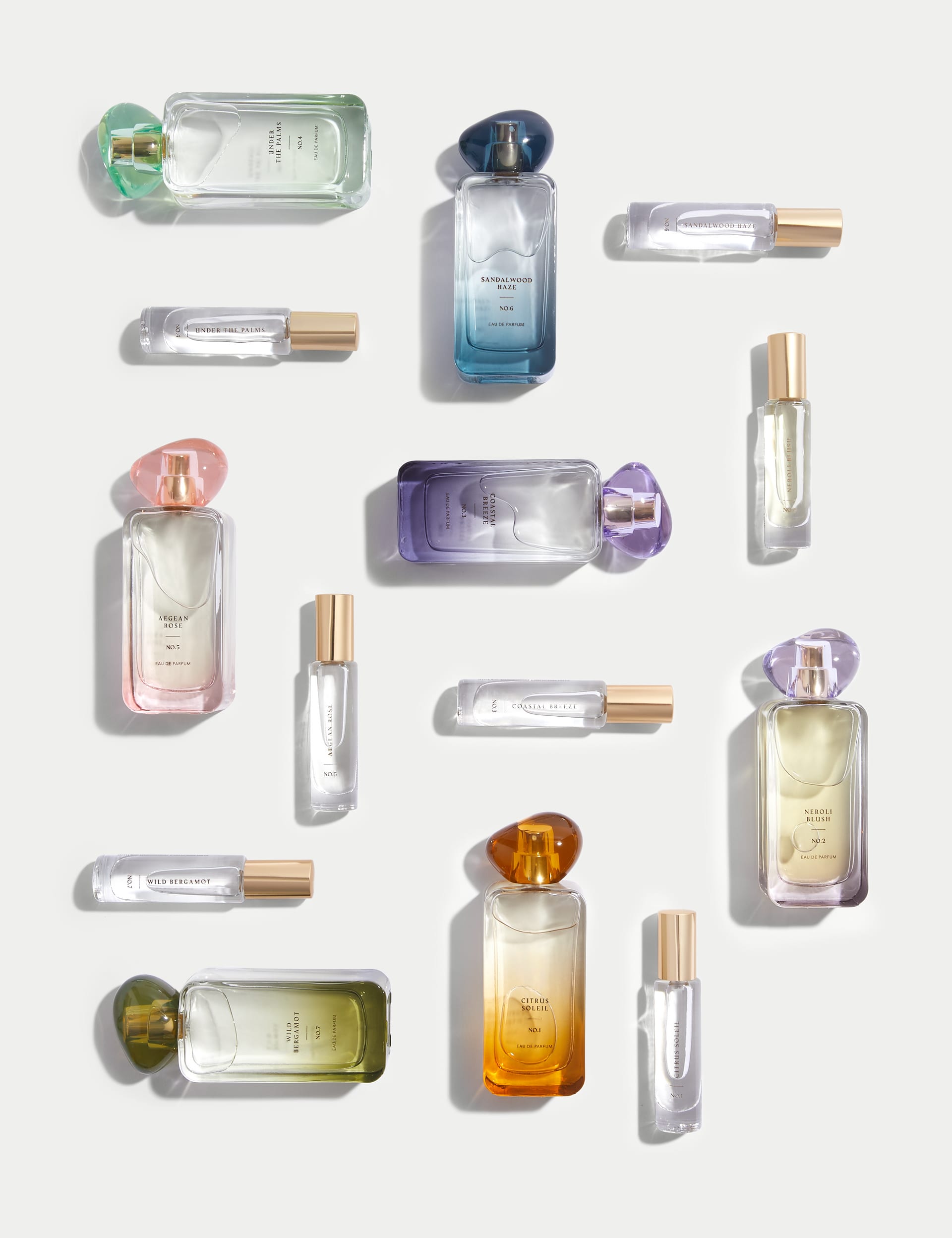 Under the Palms perfume set with 48ml and 9ml bottles, imported from the UK