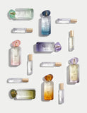 Aegean Rose eau de parfum set with 48ml and 9ml bottles, imported from the UK