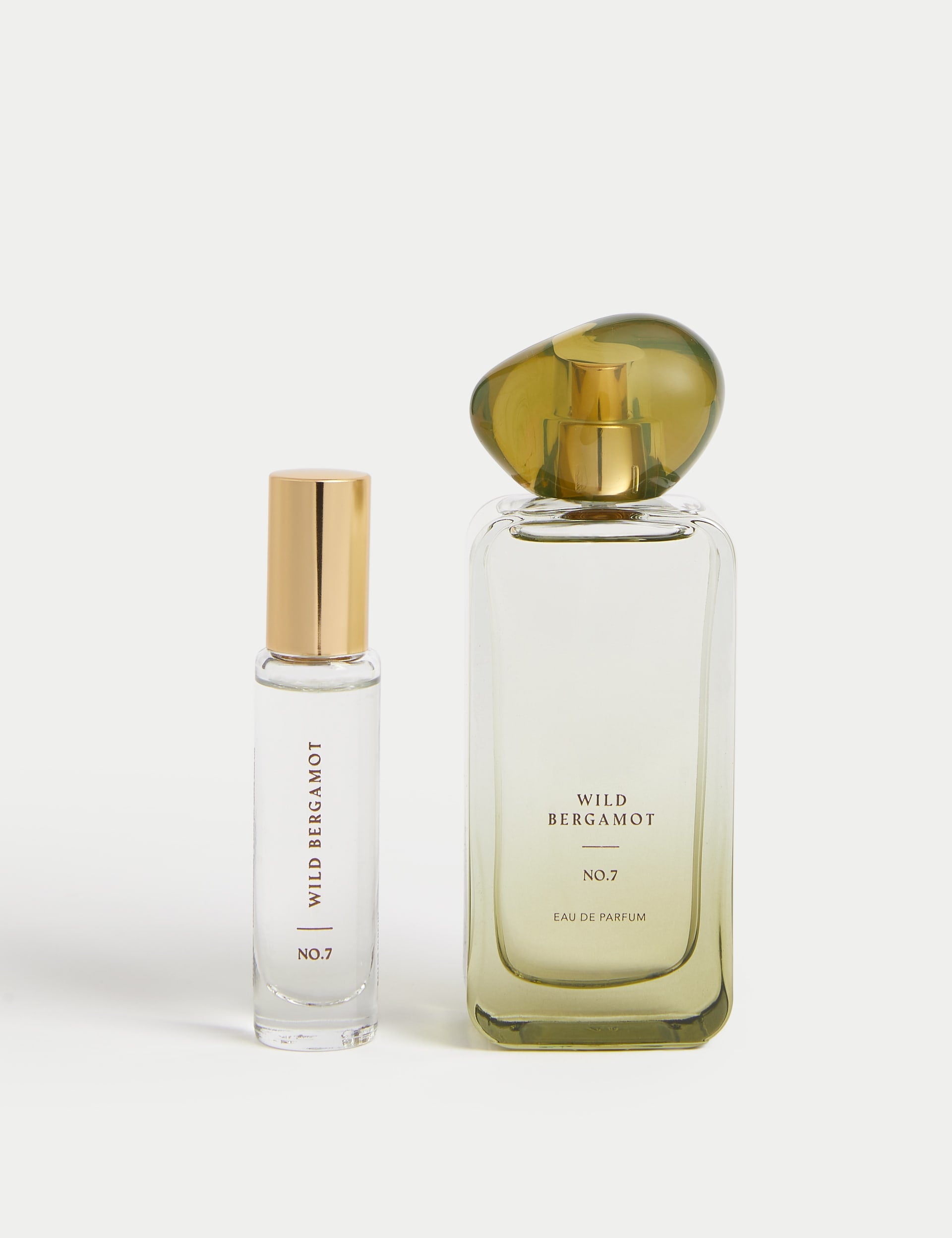 Wild Bergamot Eau de Parfum Set with 50ml and 10ml bottles, imported from the UK