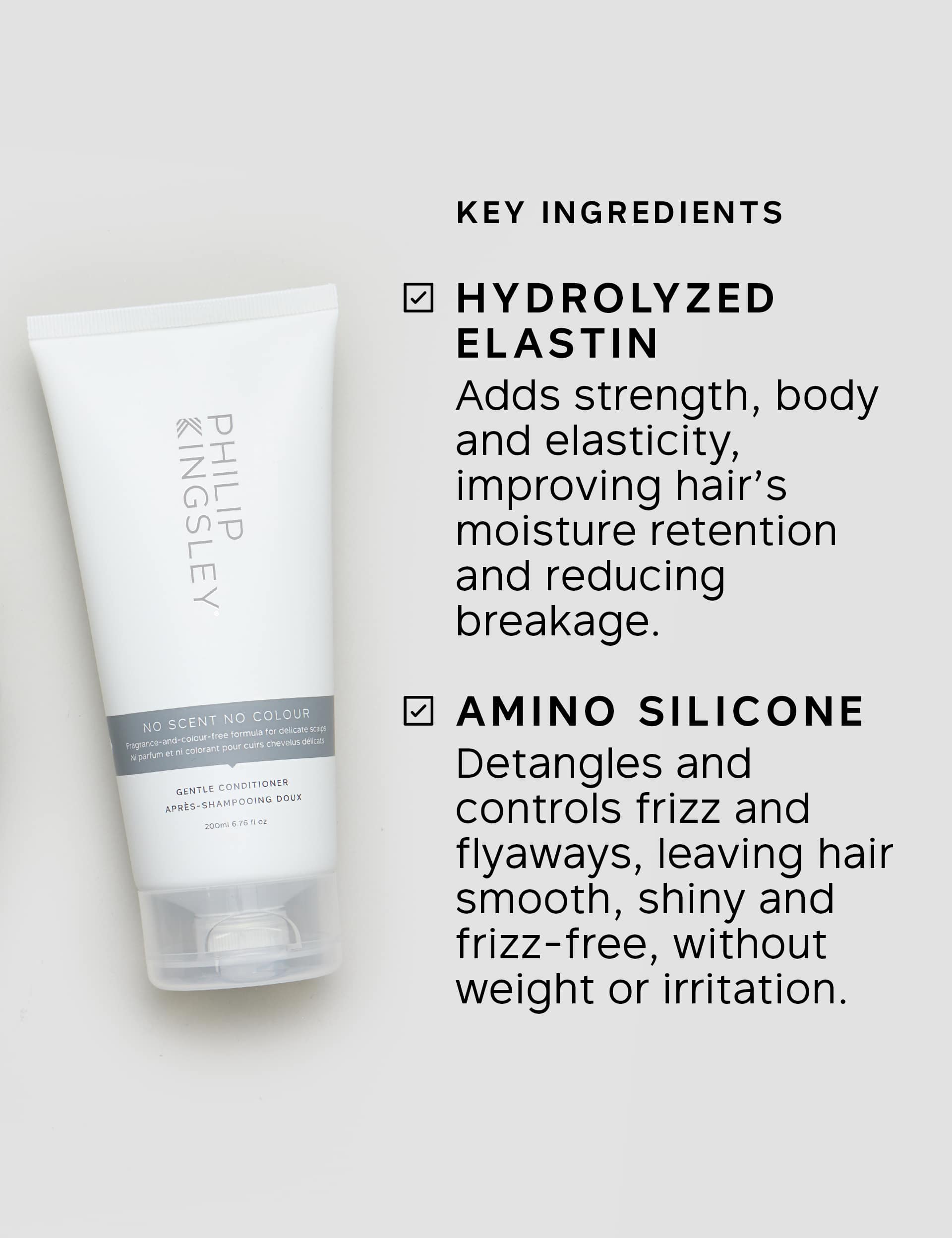 Philip Kingsley No Scent No Colour Conditioner 200ml, imported from the UK