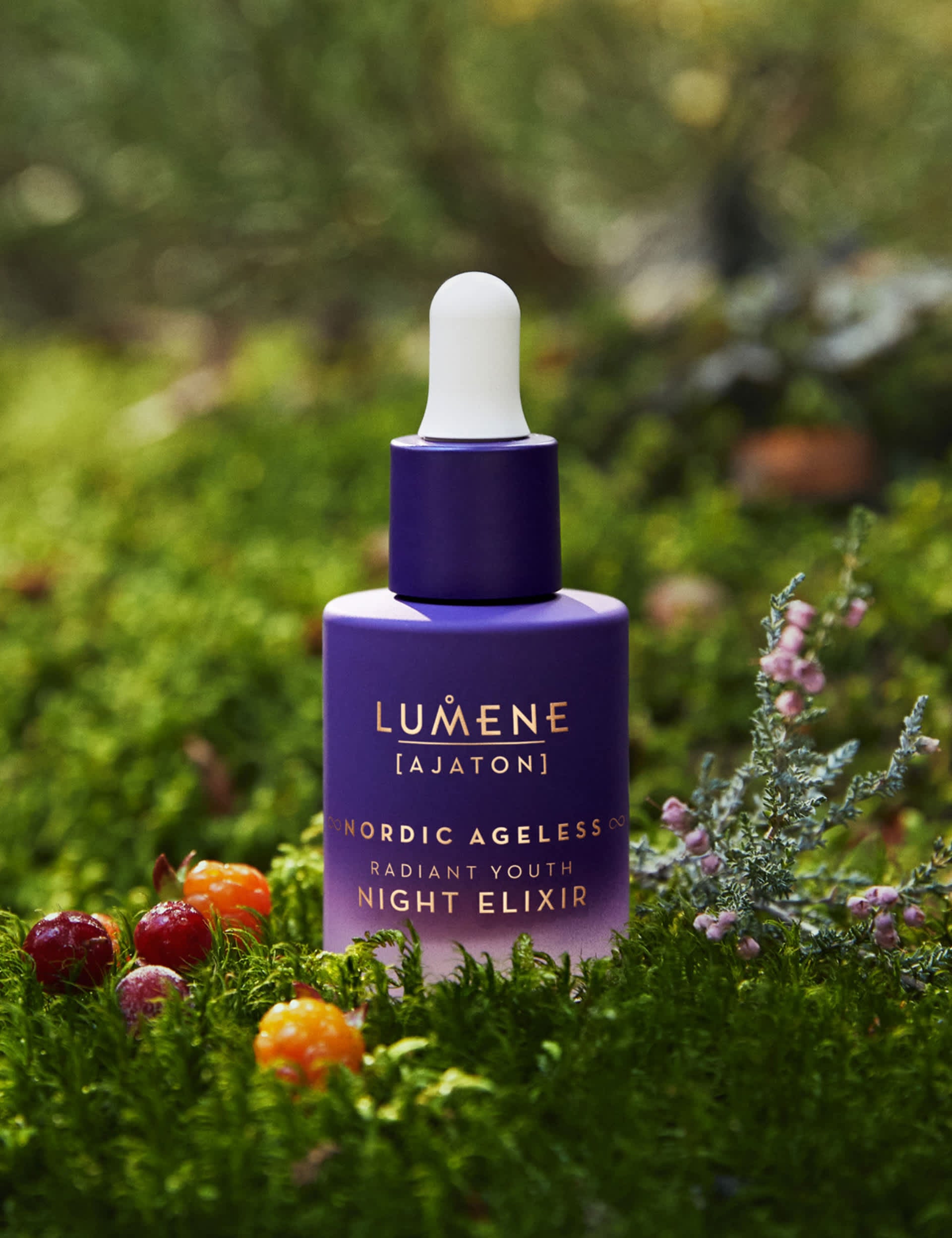 Nordic Ageless Ajaton Radiant Youth Night Serum 30ml, imported from the UK