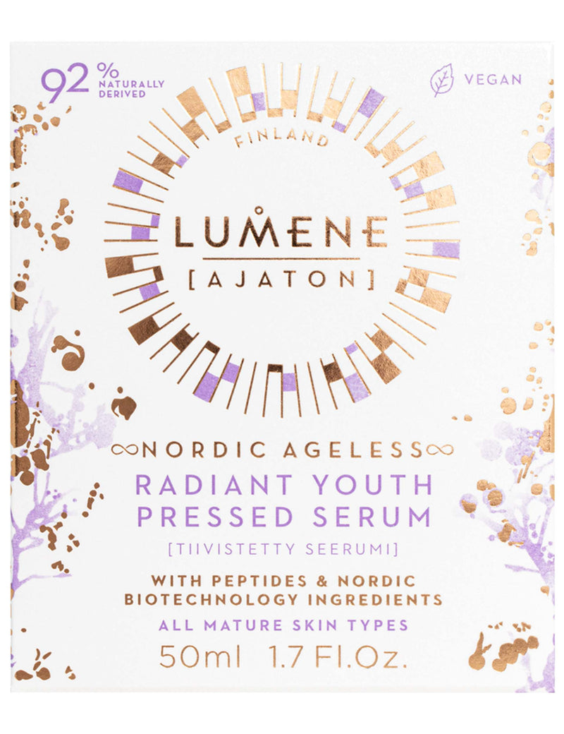 Nordic Ageless Radiant Youth Pressed Serum 50ml, imported from the UK