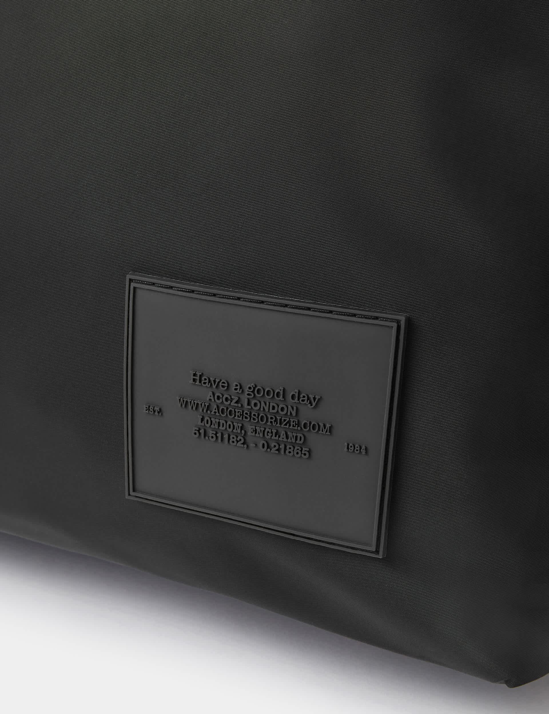 Accessorize nylon zip detail tote bag (British brand)