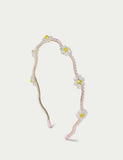 Occasion beaded flower aliceband, imported from the UK