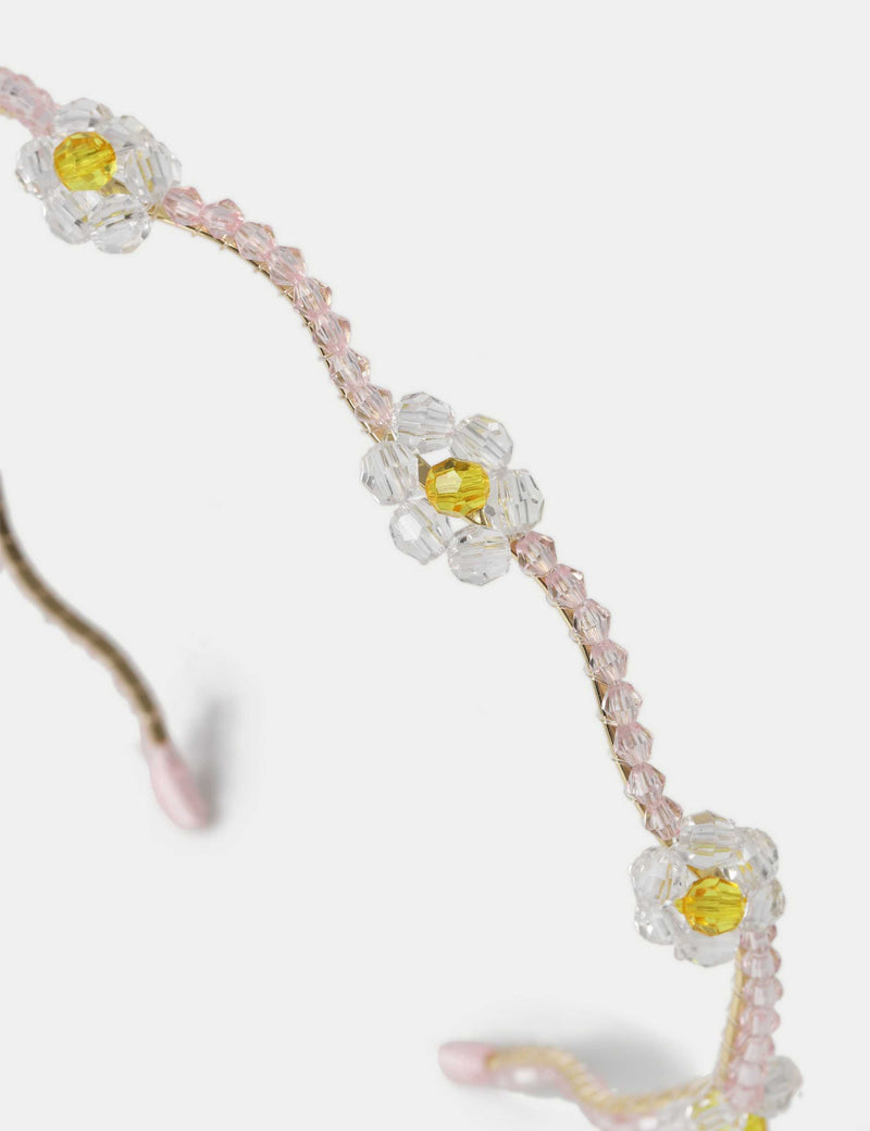 Occasion beaded flower aliceband, imported from the UK