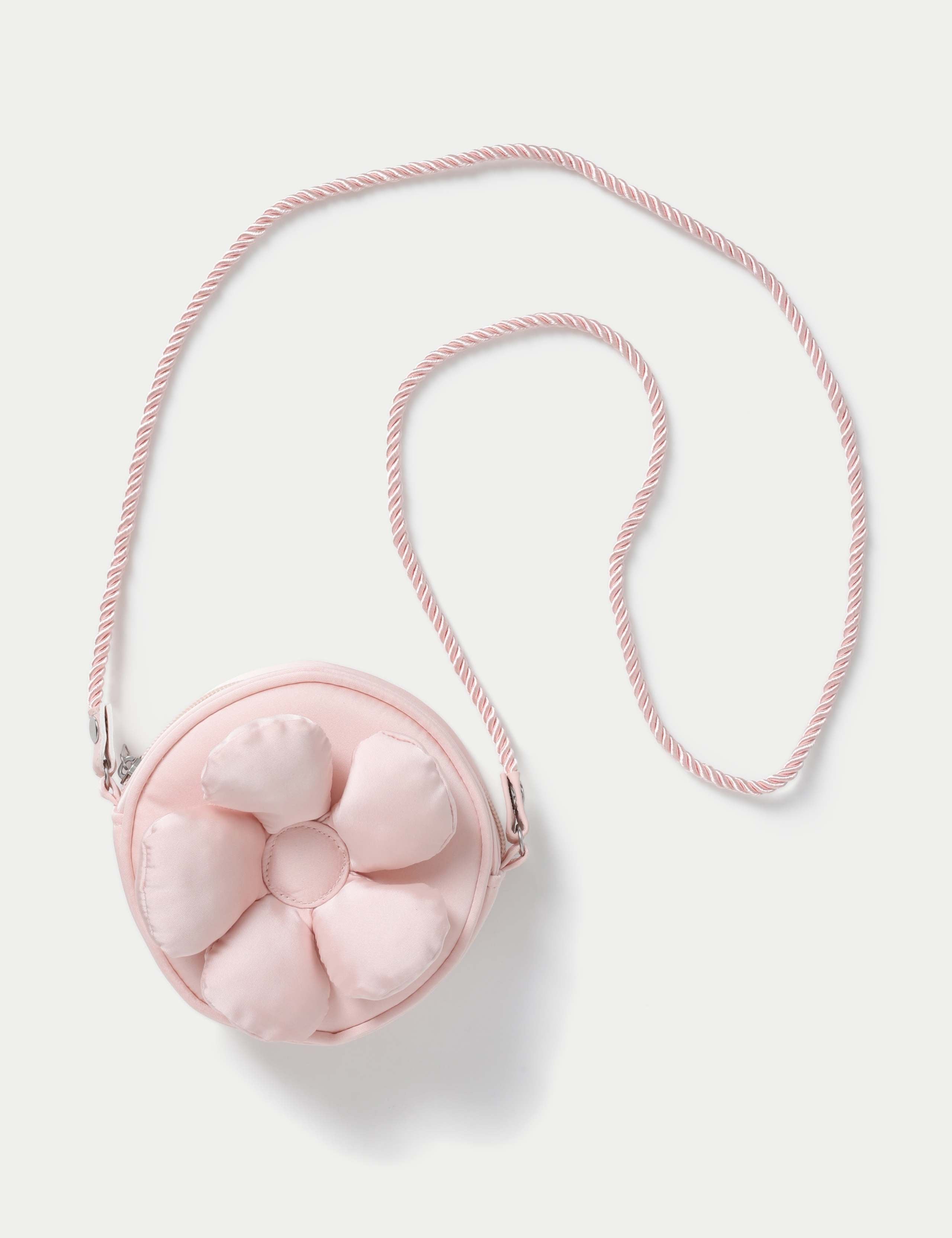 Occasion pink satin flower bag 350mm - British product