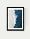 East End Prints Ocean Aerial framed art print, UK version