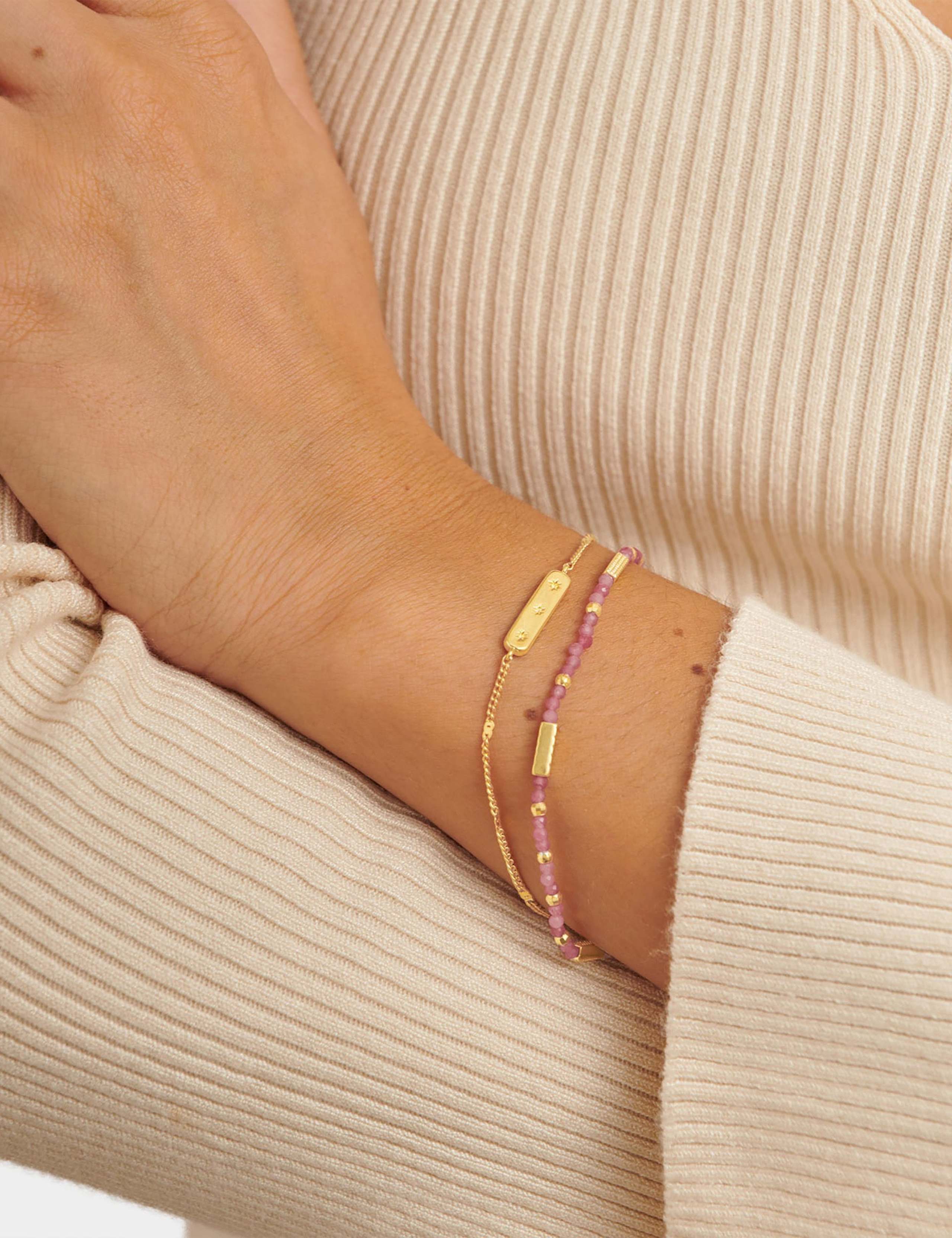 Katie Loxton October birthstone bracelet gold plated waterproof (British brand)