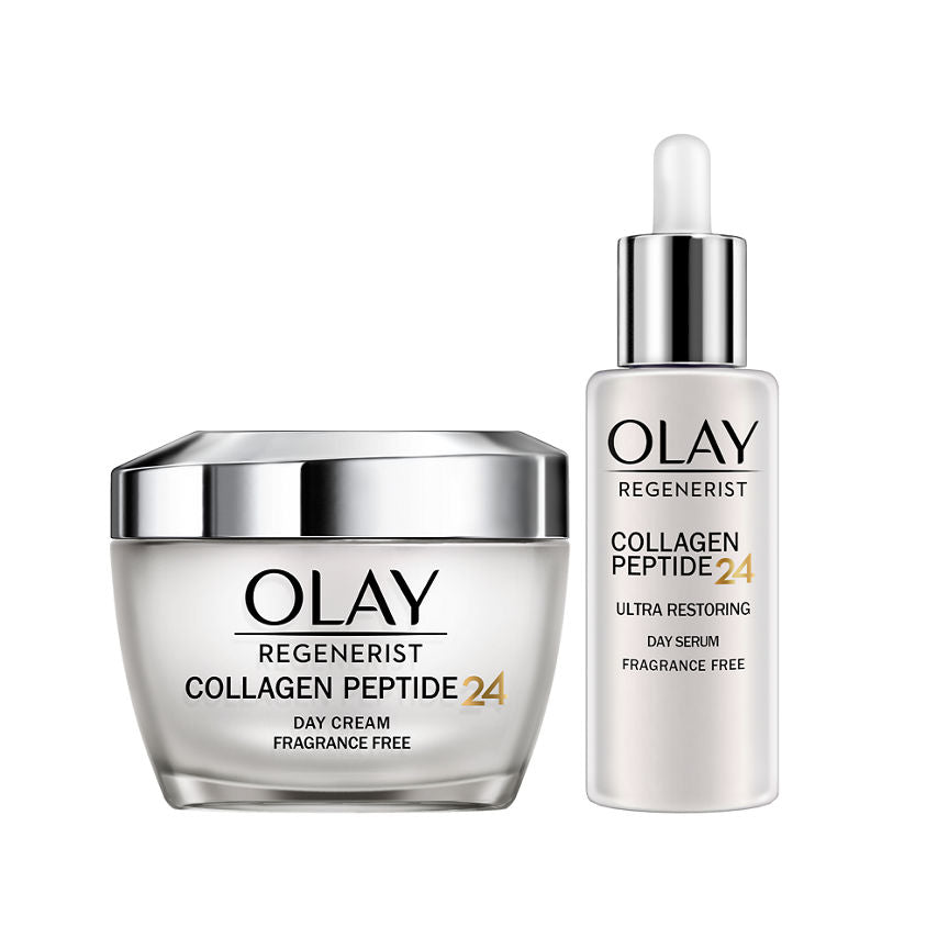 Olay Collagen Peptide 24  Day Cream & Serum Bundle