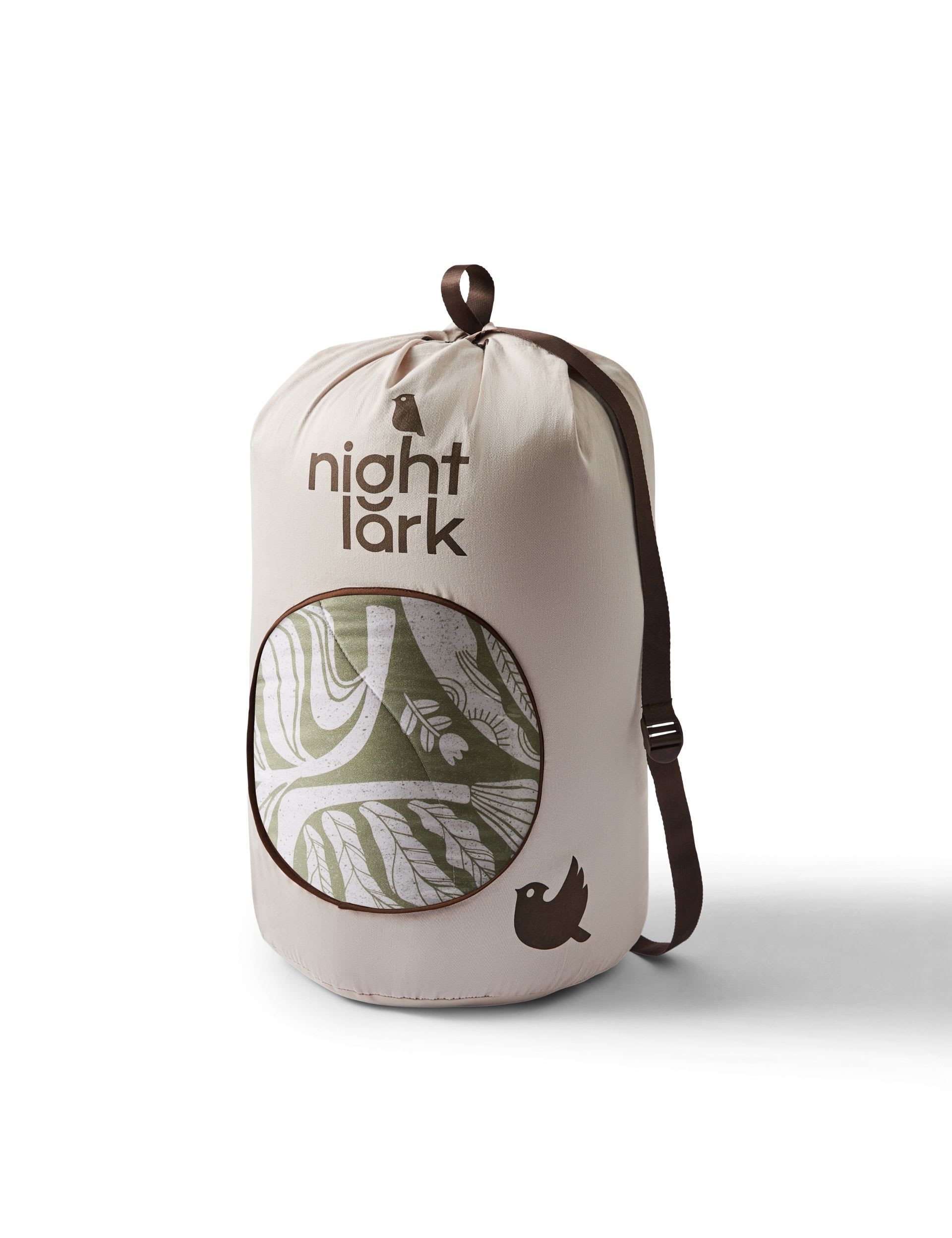 Night Lark coverless duvet and pillowcase set - British product