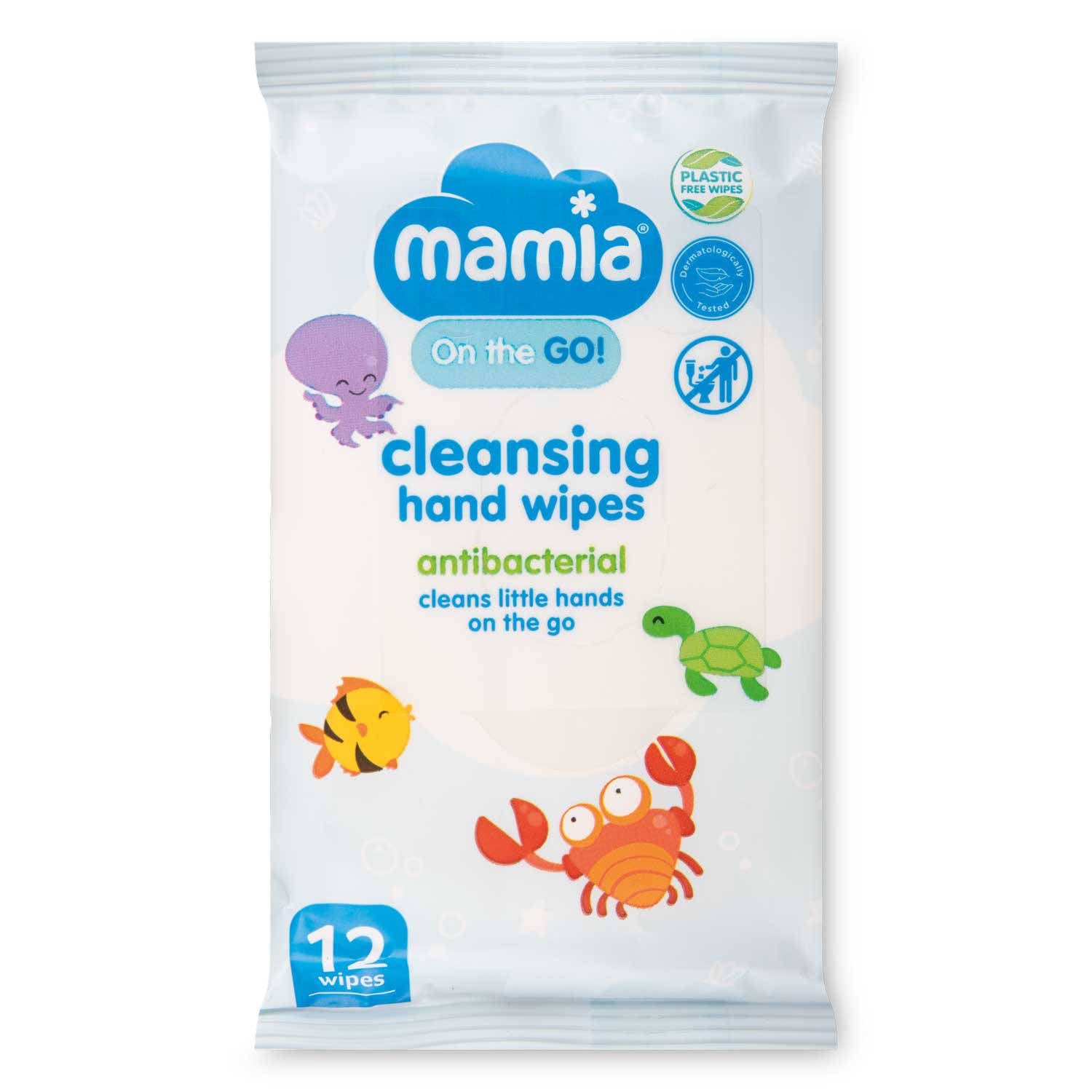 On the Go hand wipes plastic free 12 pack (British brand)
