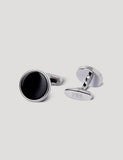 Hawes & Curtis black onyx cufflinks 27mm, UK version