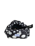 The Flat Lay Co. open flat makeup bag with double spots design, 52cm diameter, imported from the UK