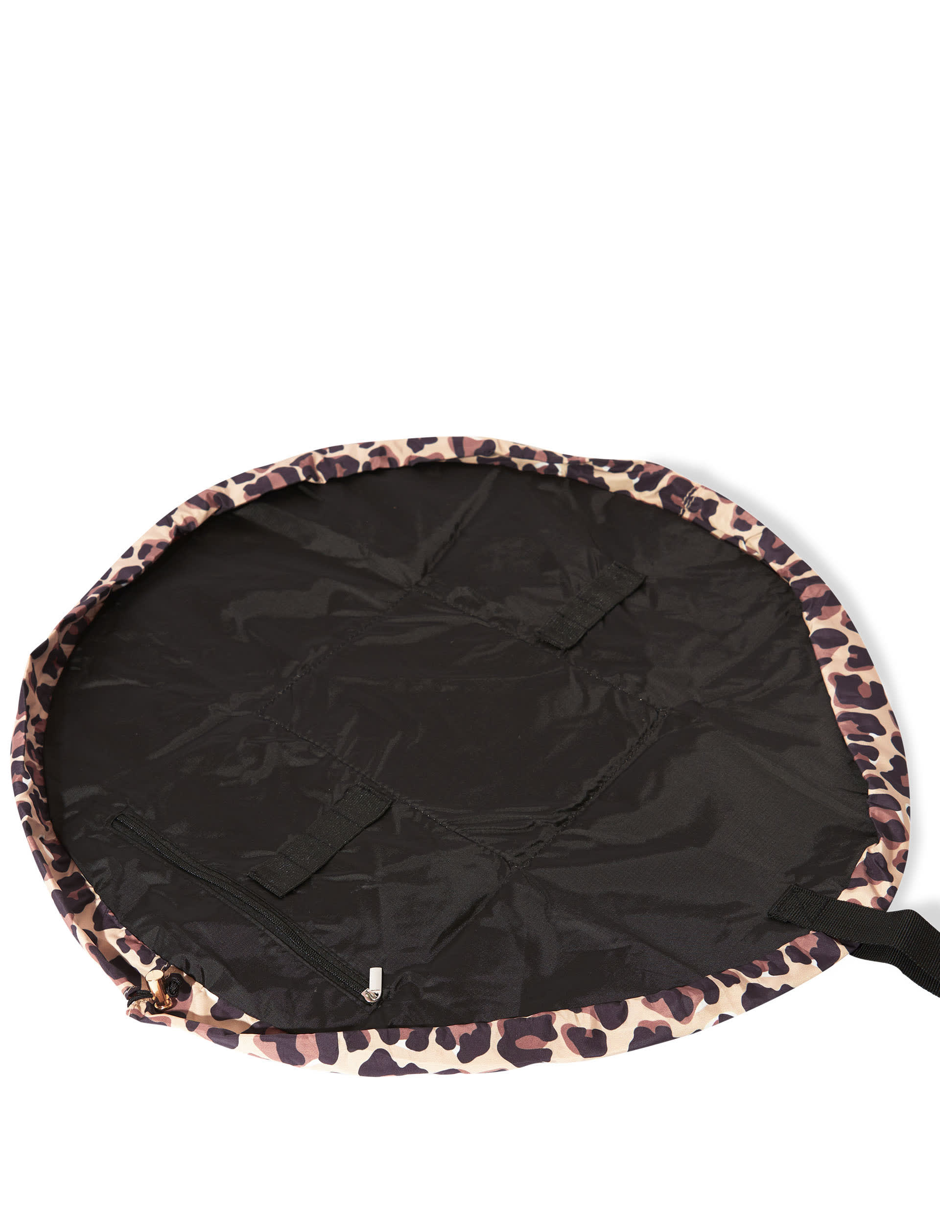 Flat Lay Co. leopard print makeup bag 52cm, imported from the UK
