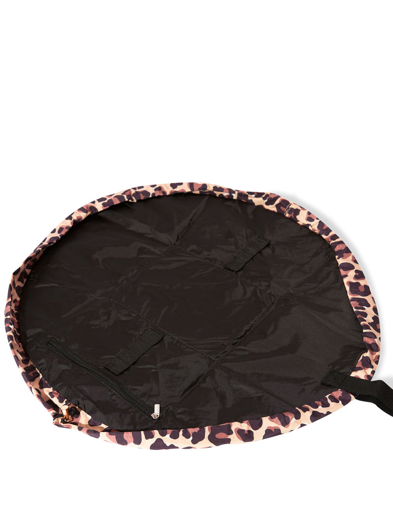 Flat Lay Co. leopard print makeup bag 52cm, imported from the UK