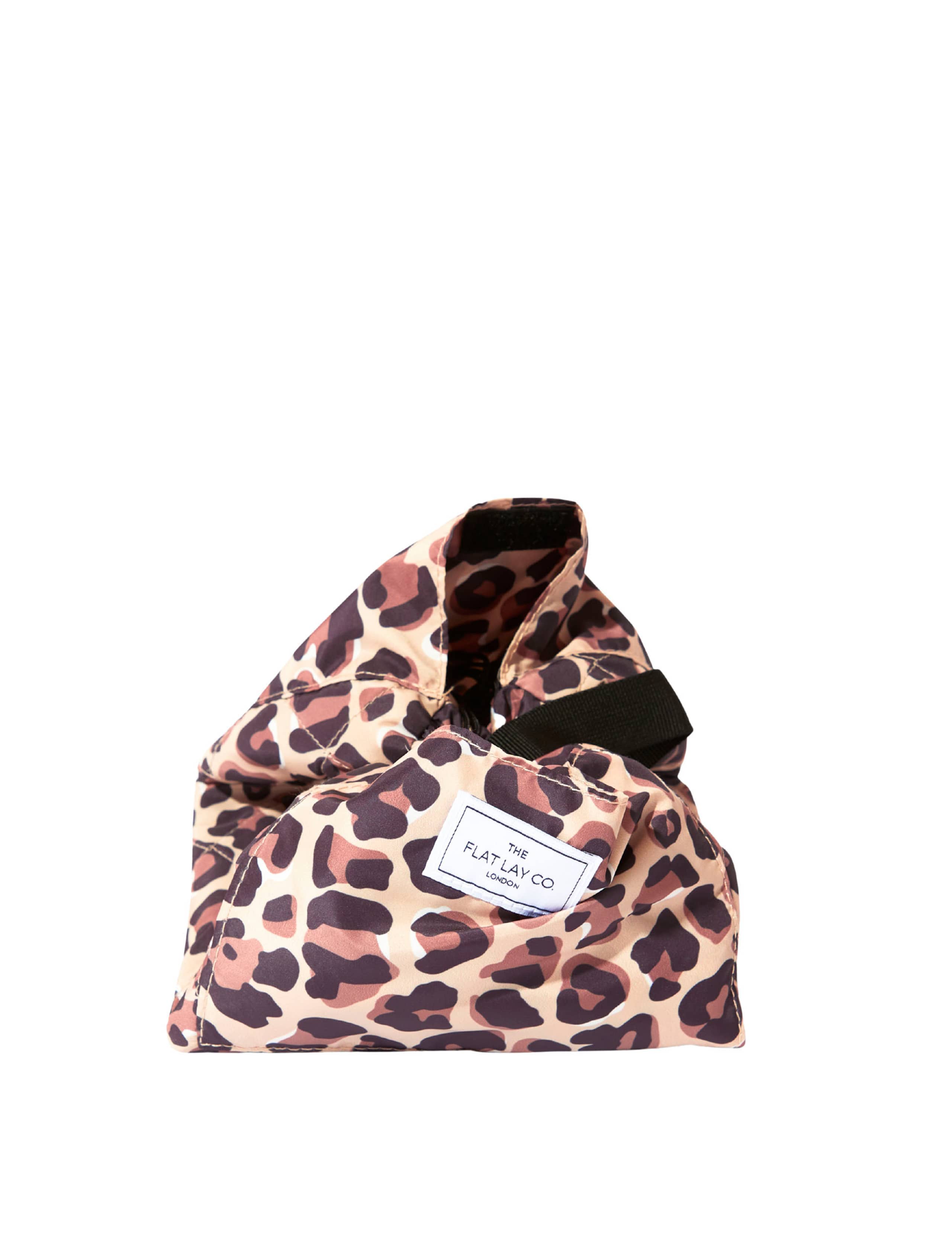 Flat Lay Co. leopard print makeup bag 52cm, imported from the UK