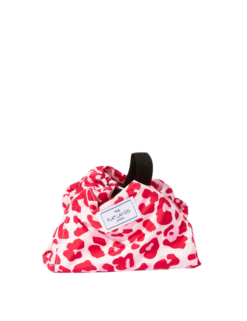 The Flat Lay Co. makeup bag Pink Leopard 52cm, imported from the UK