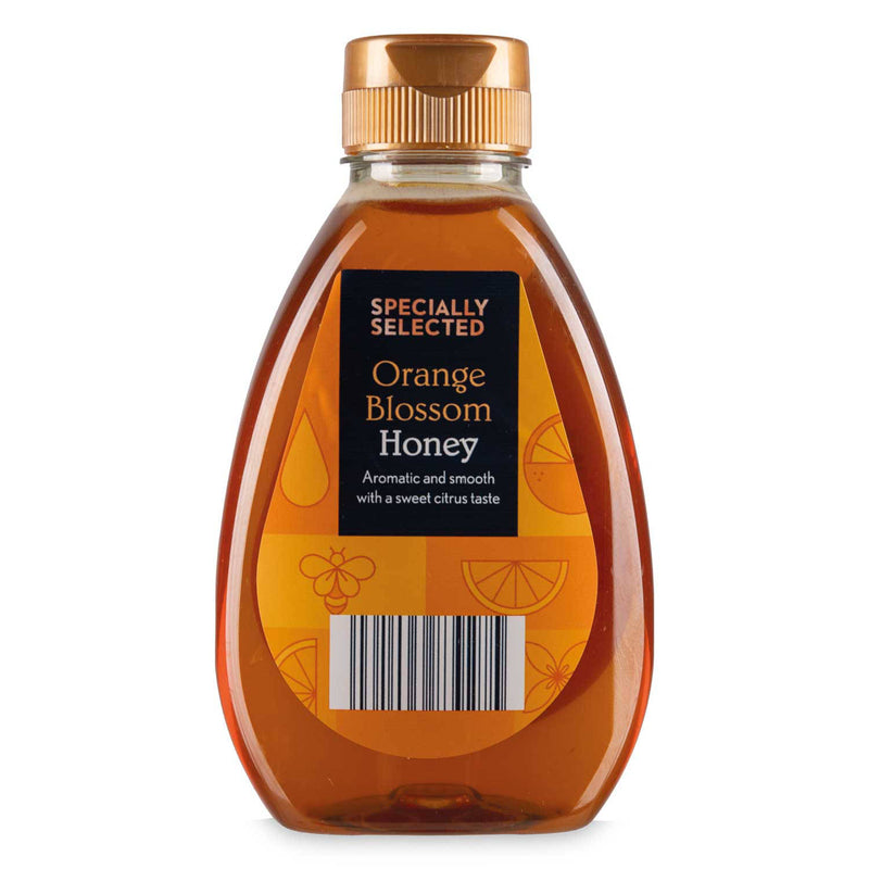 Orange blossom squeezy honey, imported from the UK