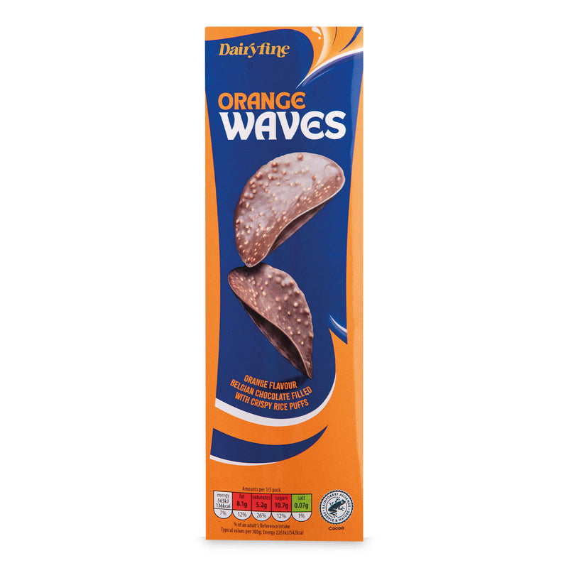 Belgian chocolate waves orange flavour, UK version
