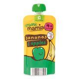 Organic banana and apple baby food pouch - British product