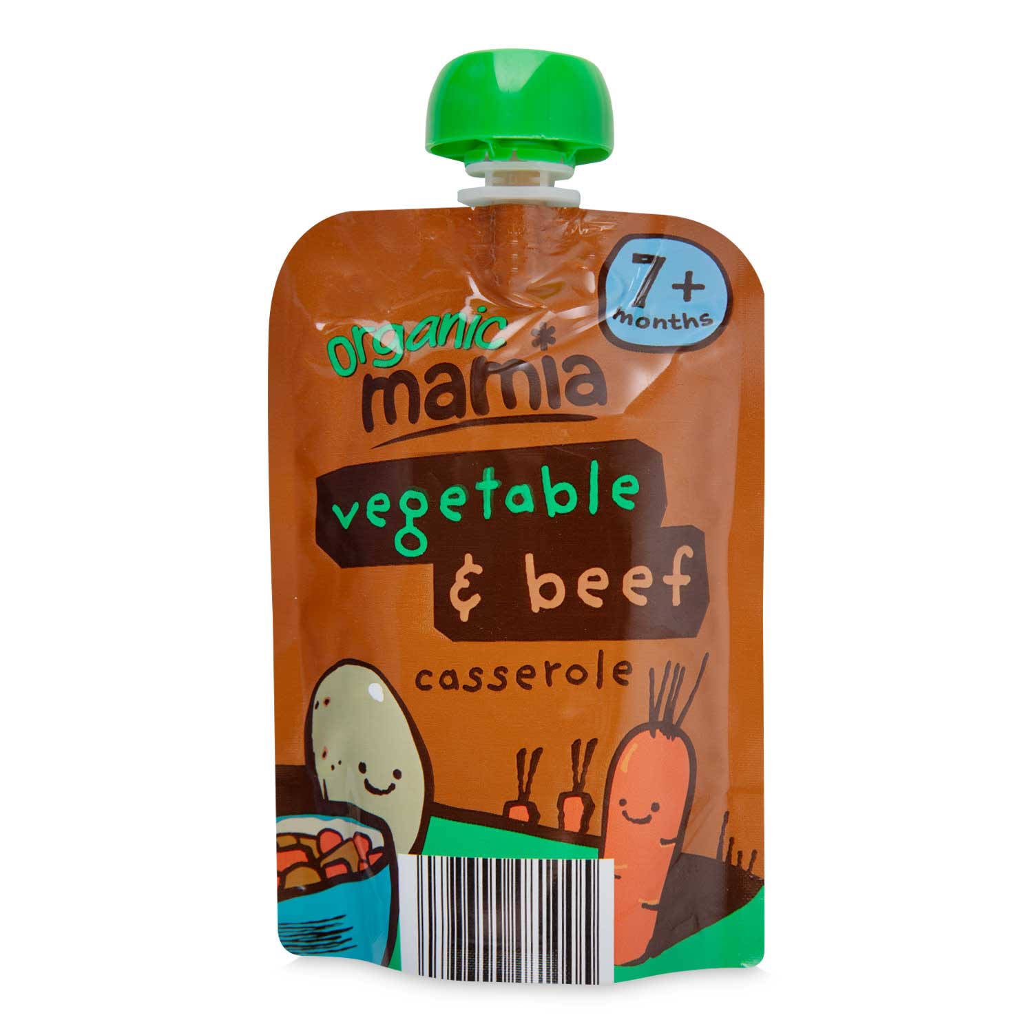 Baby casserole pouch organic vegetable and beef - British product