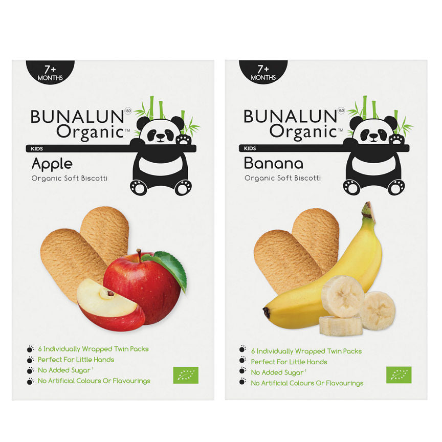 Bunalun Organic Kids Soft Biscotti 7+ months 6x20g Bundle GOODS ASDA   