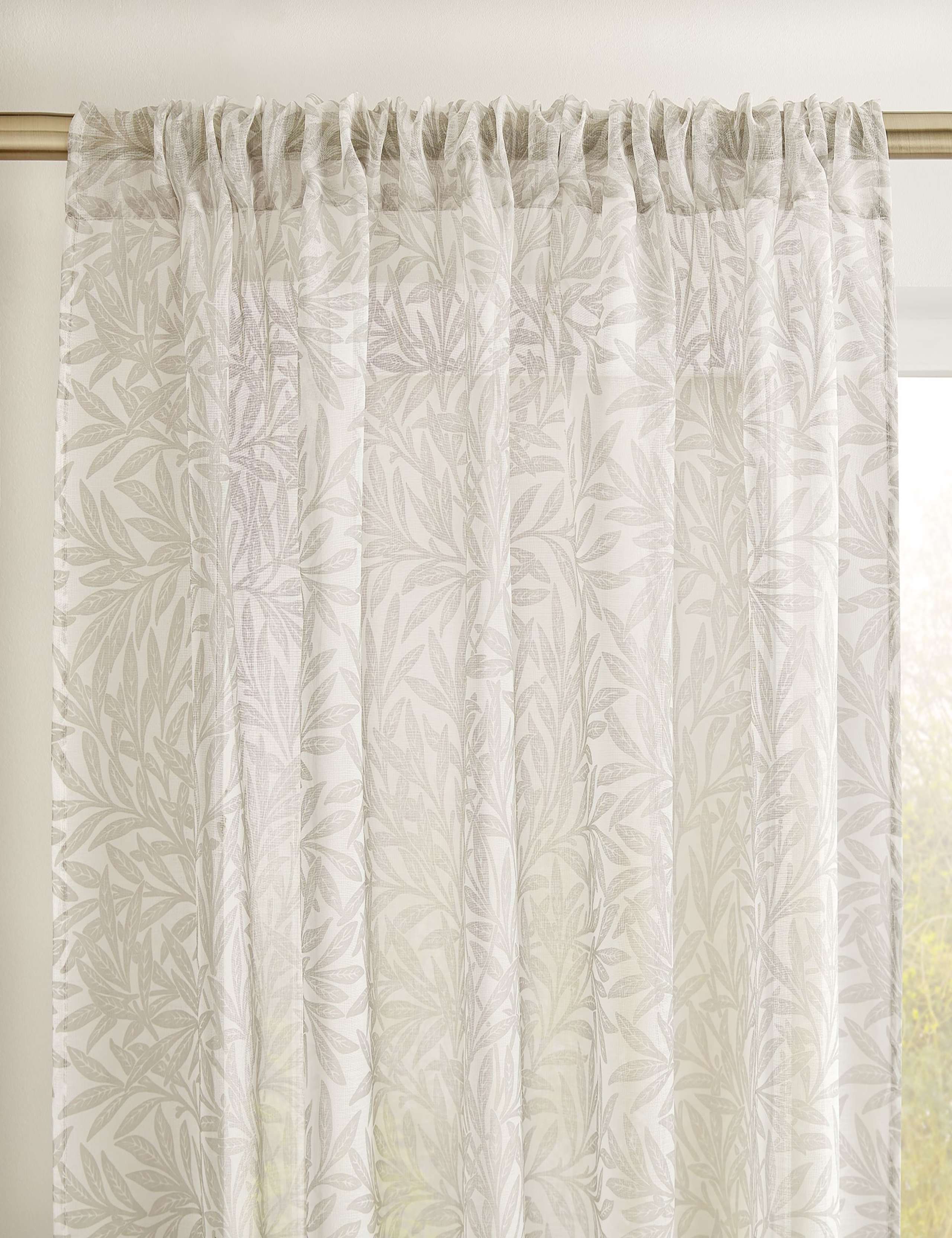William Morris At Home Original Willow voile panel curtains, UK version