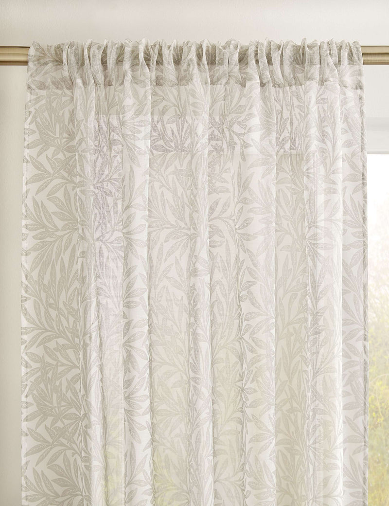 William Morris At Home Original Willow voile panel curtains, UK version