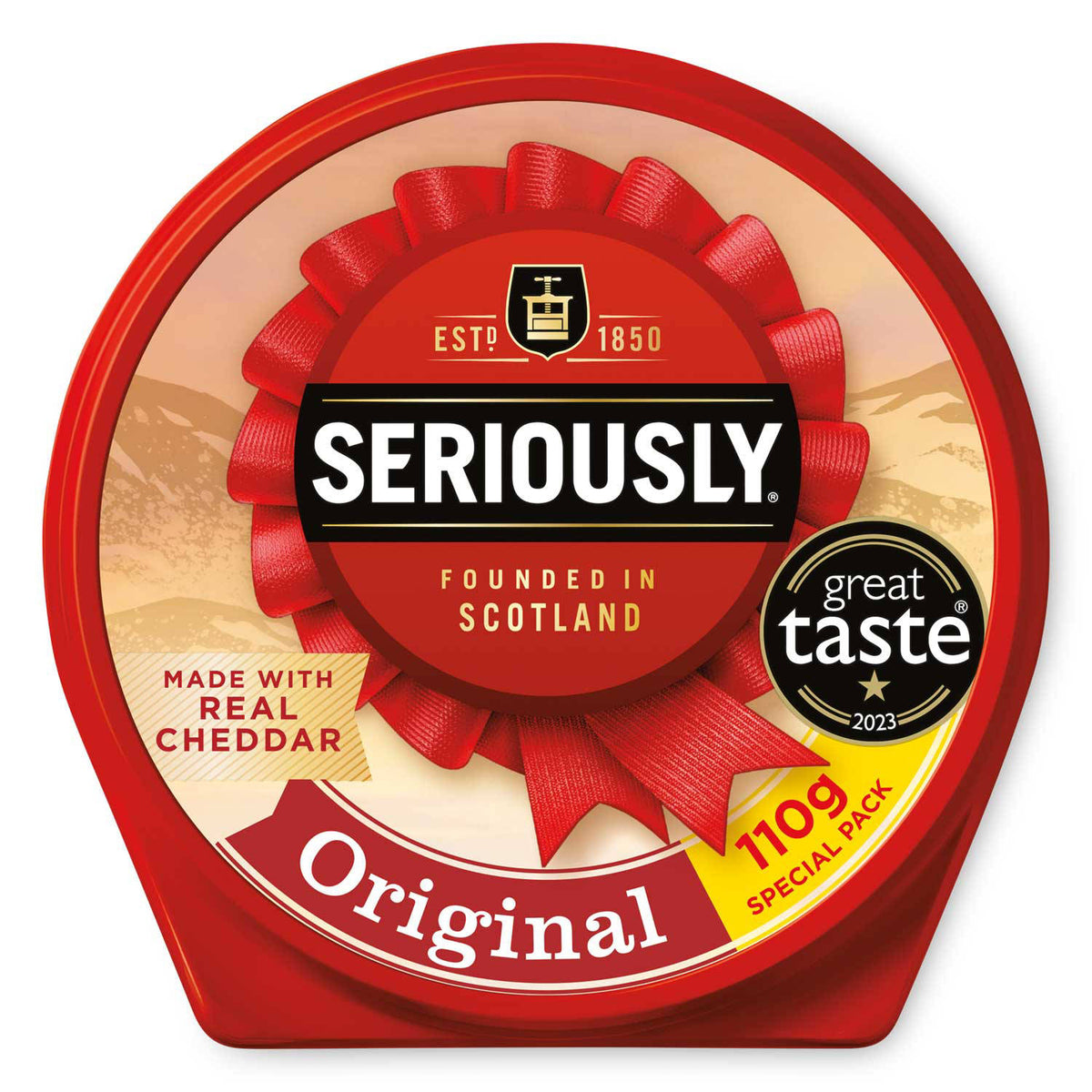 Original spreadable cheese for sandwiches - British product