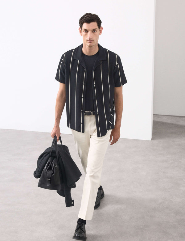 Ottoman Button Through Polo Shirt