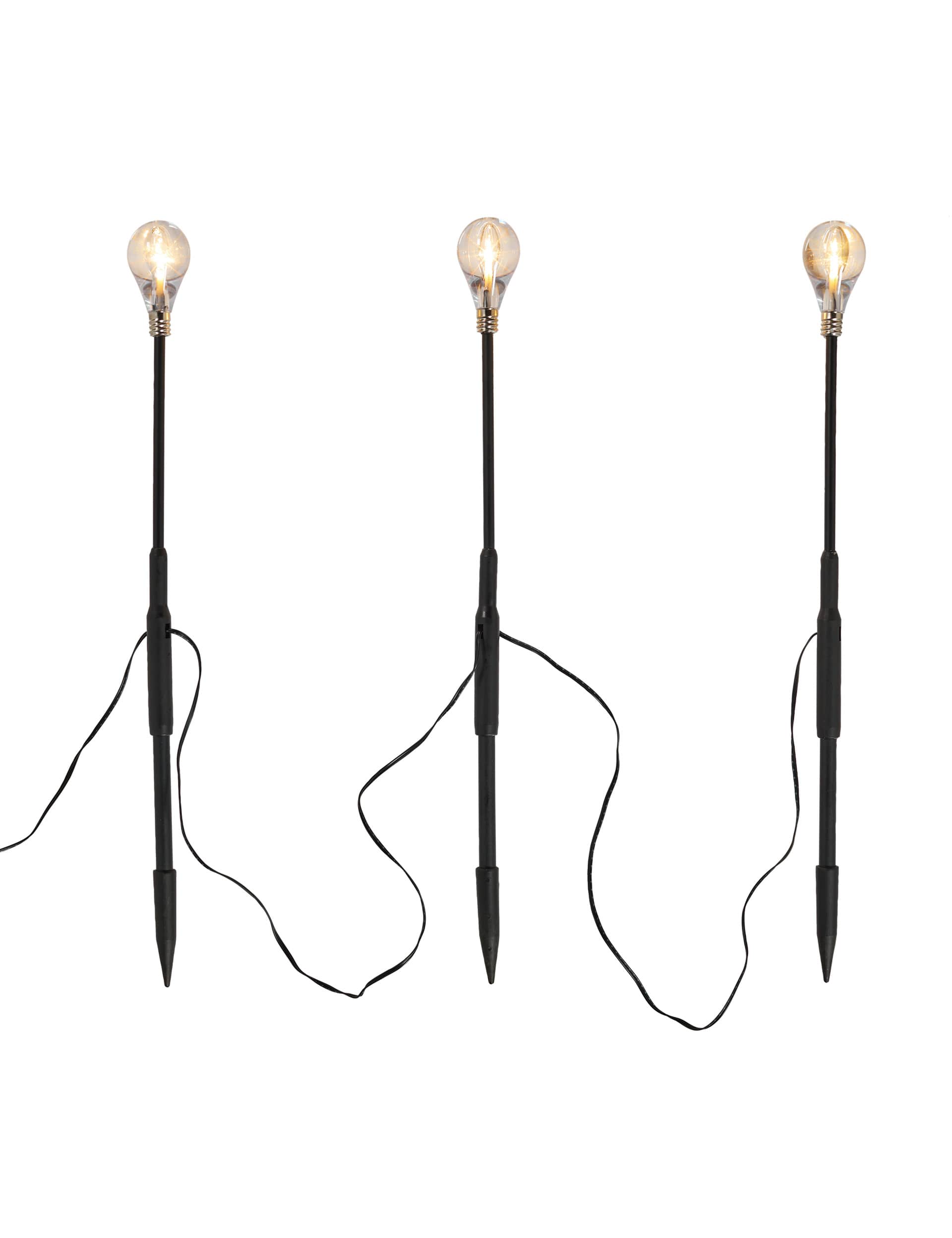 Outdoor solar pathfinder lights 150cm cable (British brand)