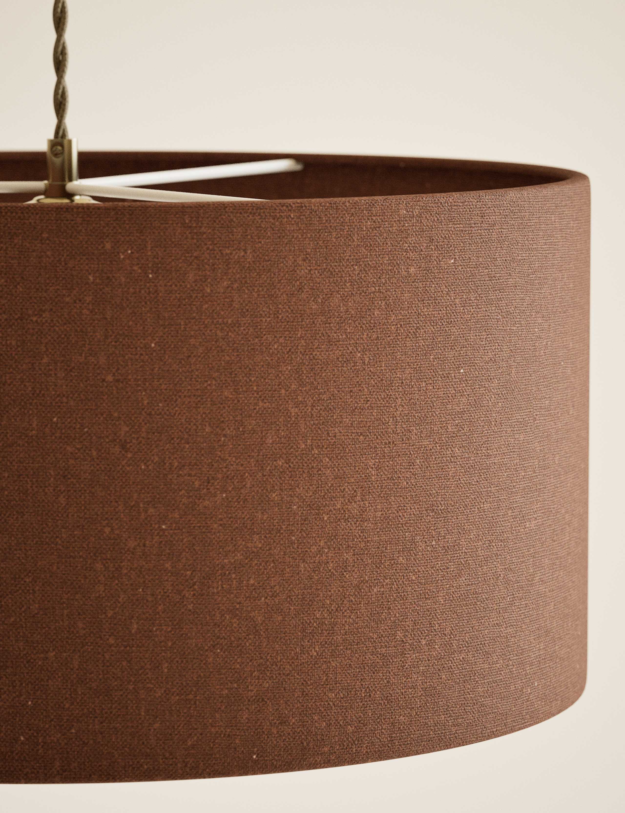 Oversized cotton mix lampshade 45cm - British product