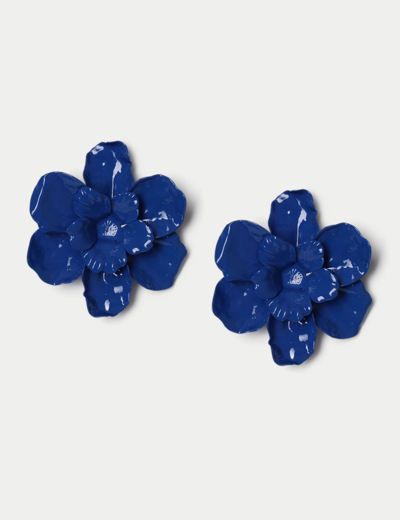 M&S oversized flower earrings 60mm width (British brand)